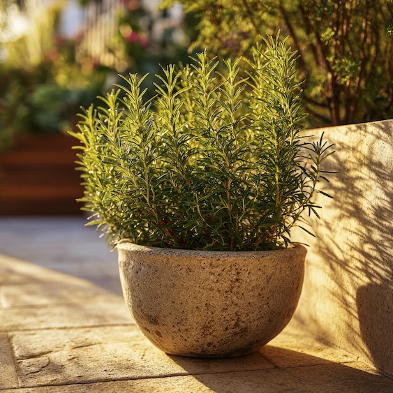 Rosemary plant in pot