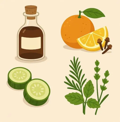 Přírodní prostředky na odpuzení vos: citrusy, bylinky a oleje.